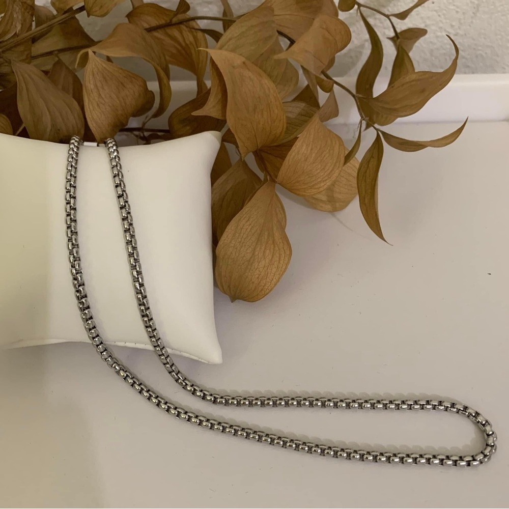 New Tocara SMALL Men Toni 18” Unisex Chain Necklace Stainless